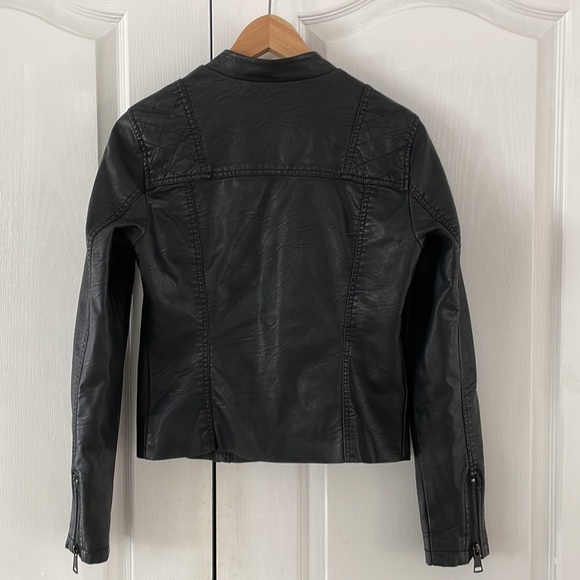 Ci Sono By Cavalini Vegan leather bikers jacket SIZE S - Picture 3 of 8